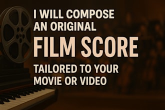 compose an original film score tailored to your movie or video