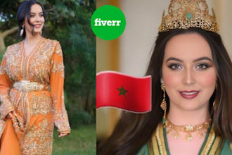 transform your photo to look like a real moroccan wedding