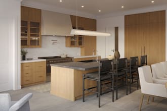 create photorealistic 3d kitchen interior renderings