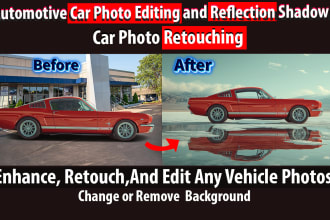 do car photo editing and car background removal service