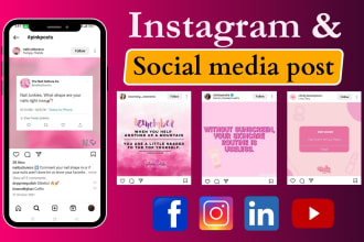 design creative social media posts and story for facebook, instagram, linkedin