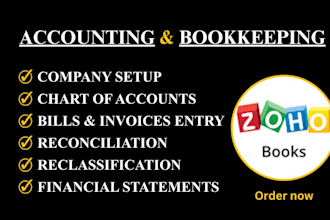 do accounting and bookkeeping using zoho books
