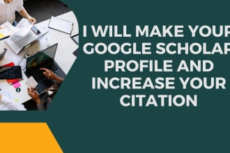 make your google scholar profile and increase your citation