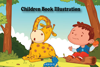 make awesome children story book illustrations