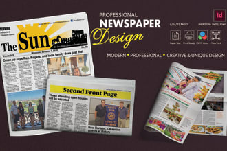 design professional newspaper, magazine, brochure at indesign platform