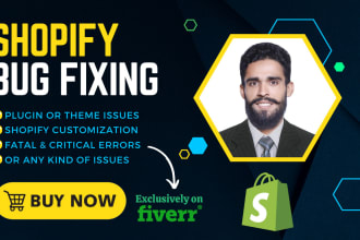 expertly fix your shopify store, coding, and bugs, customization and redesign
