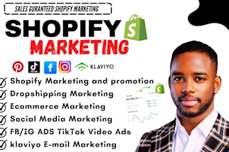 promote shopify store to boost shopify sales, tiktok shop,fb ads shopify manager
