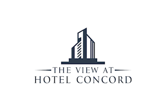create modern luxury hotel concord logo design for you