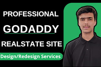 design godaddy real estate site with mls or idx integration