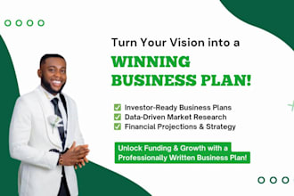 prepare investor ready business plan and financial plan