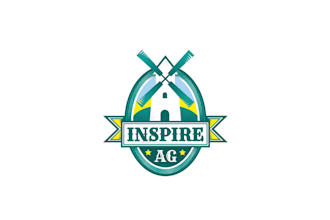 design modern agriculture and farm irrigation logo