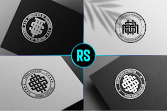 make premium monogram logo design and initial letter