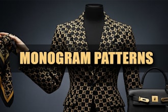 do seamless luxury monogram patterns for your fashion brand