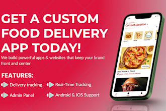 build a flutter food delivery app with admin panel