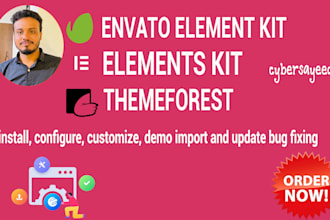 urgently install wordpress envato elements kit themeforest theme template
