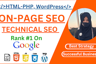 provide onsite SEO optimization service for HTML, PHP, wordpress, wix