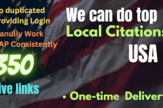 do manually 200 USA local citations