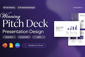 design or redesign a business, corporate, webinar, or sales presentation