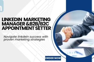 be your b2b appointment setter and linkedin manager