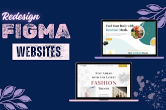 redesign websites with modern UI UX using figma