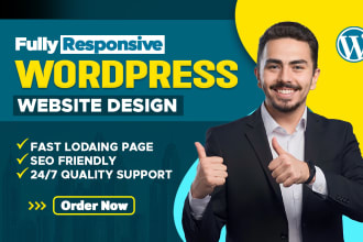 build responsive wordpress landing page design with elementor pro