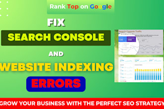 fix google search console errors and website indexing issues to rank top