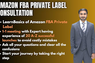 be your mentor for amazon fba private label a to z launches