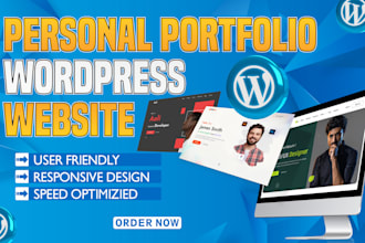 design a personal portfolio or company portfolio website on wordpress