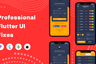 professional flutter UI fixes for mobile and web apps