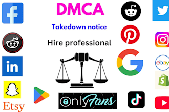 send dmca takedown notice to remove copyright,leaked,illegal,defaming content