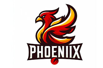 creative modern phoenix mascot logo design with new concepts