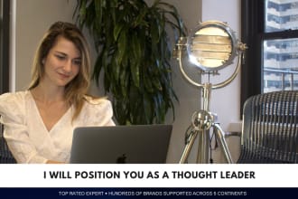 craft a personal brand strategy to help you become a thought leader