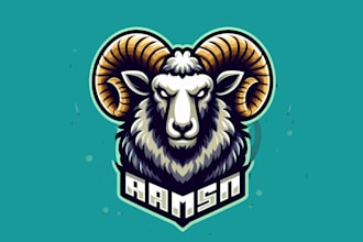 give a high quality ram sheep mascot logo design in very short time