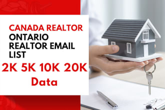 provide realtors email list in ontario canada real estate