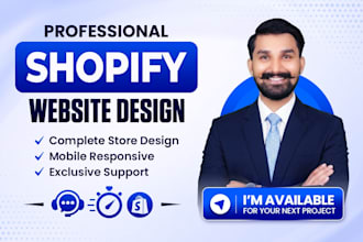 provide shopify website development services as an expert shopify developer