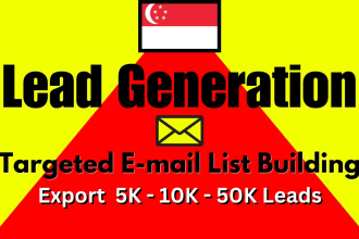 provide a high quality singapore email list building and b2b lead generation