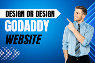 create, design or redesign your godaddy website professionally