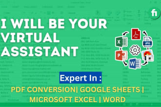 convert PDF to word, excel, or google spreadsheet