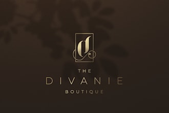 create a minimalist, versatile, luxury initial letter logo for your brand