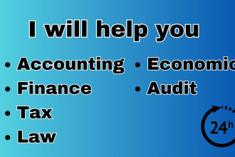 help you in accounting and finance