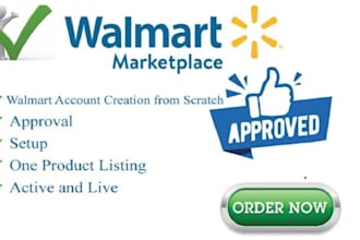 setup optimize and approve walmart  and reinstate suspended account