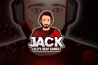 give creative gaming, twitch and youtube channel logo