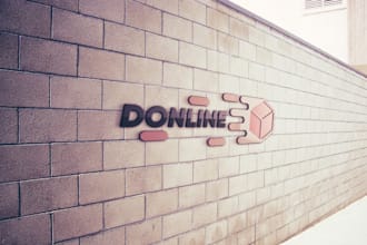 do creative 3d business, company, industry, marketing, product logo