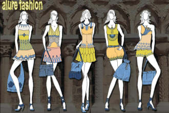 design fashion cloths and create tech packs with technical sketches