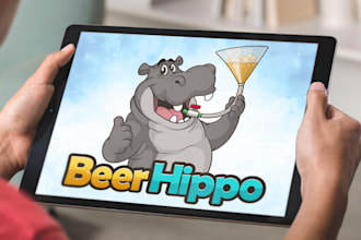 design fascinating logo about animal, cartoon, character, caricature, mascot