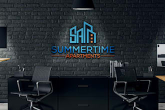 create high quality architecture, contraction, real estate, building logo