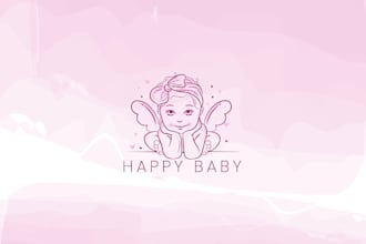 make best quality kids, toy stores, daycares and baby brand logo