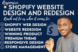 setup automated dropshipping store, shopify website design and redesign expert