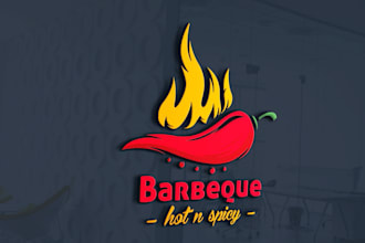 create modern bbq, bakery, coffee shop, food and restaurant logo