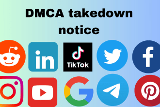 remove leaked copyright content on facebook,instagram,tiktok,twitter,under dmca